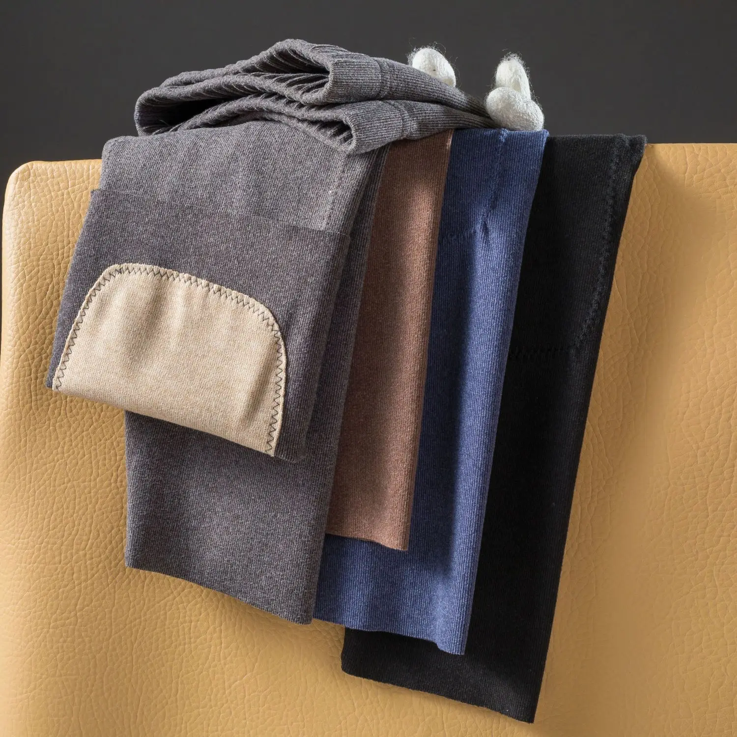 Thermal 2023 Men Long Skin Friendly Underwear Winter Warm Long Pants Male Soft Elastic Leggings Solid Comfortable Clothing C86 smile