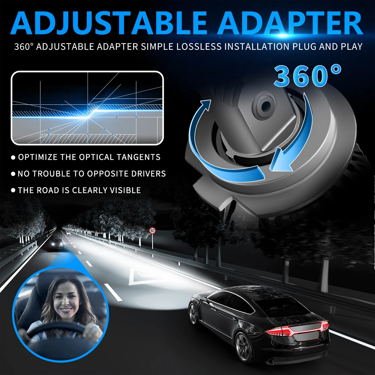 ZTZPIE 6000K HB3 HB4 9005 9006 H1 H7 H4 H11 9012 H13 9004 Bulb Canbus Led Lamp CSP 7750 Pure whit Car Headlight Light 1300W/650w