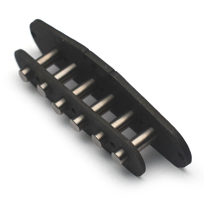 Electric Pickup DIY Kits- ST Staged Top Single Coil Alnico V Pickup Black Fiber Bobbin/Alnico V Pole Piece/Cable Pickup Kits