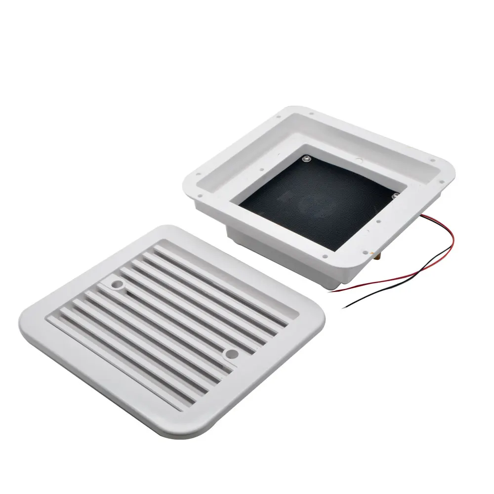 12V RV Caravan Side Vent Exhaust Fridge Vent with Fan Trailer Strong Wind Exhaust Car Accessories Camper No Noise Waterproof