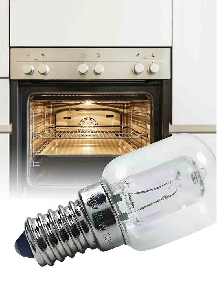 High Temperature Bulb 25W E14 Oven Light Bulb 500 Degree Microwave Oven Light Bulbs High Temp Degree Resistant Microwave Lamp