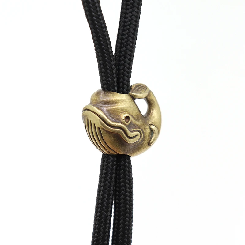 DIY Tools Brass Outdoors Whale Paracord Knife Beads ddmysmile Lanyard Pendant Keychain Accessories Smile