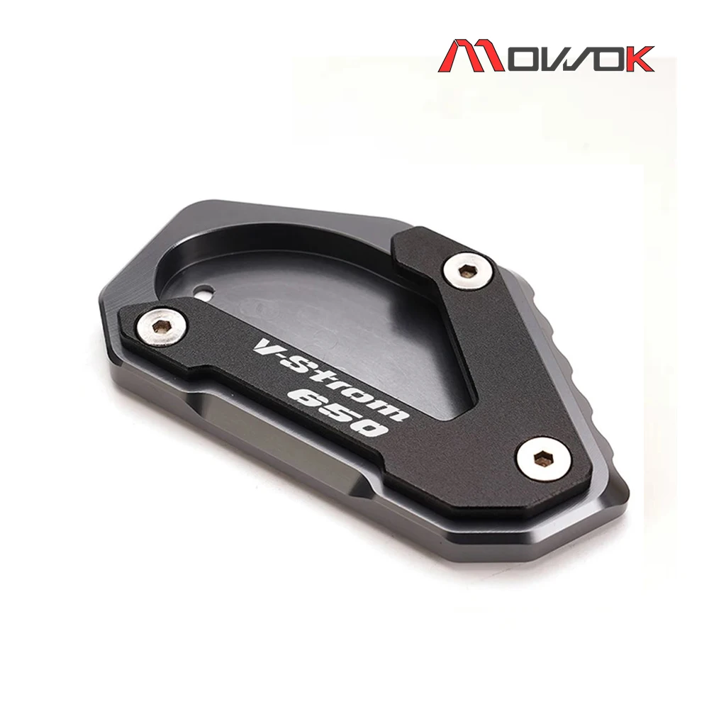 For SUZUKI Vstrom 650 dl650 650 XT dl V-STROM 2012-2022 Motorcycle Key chain Kickstand Pad Side Stand Enlarger VStrom650