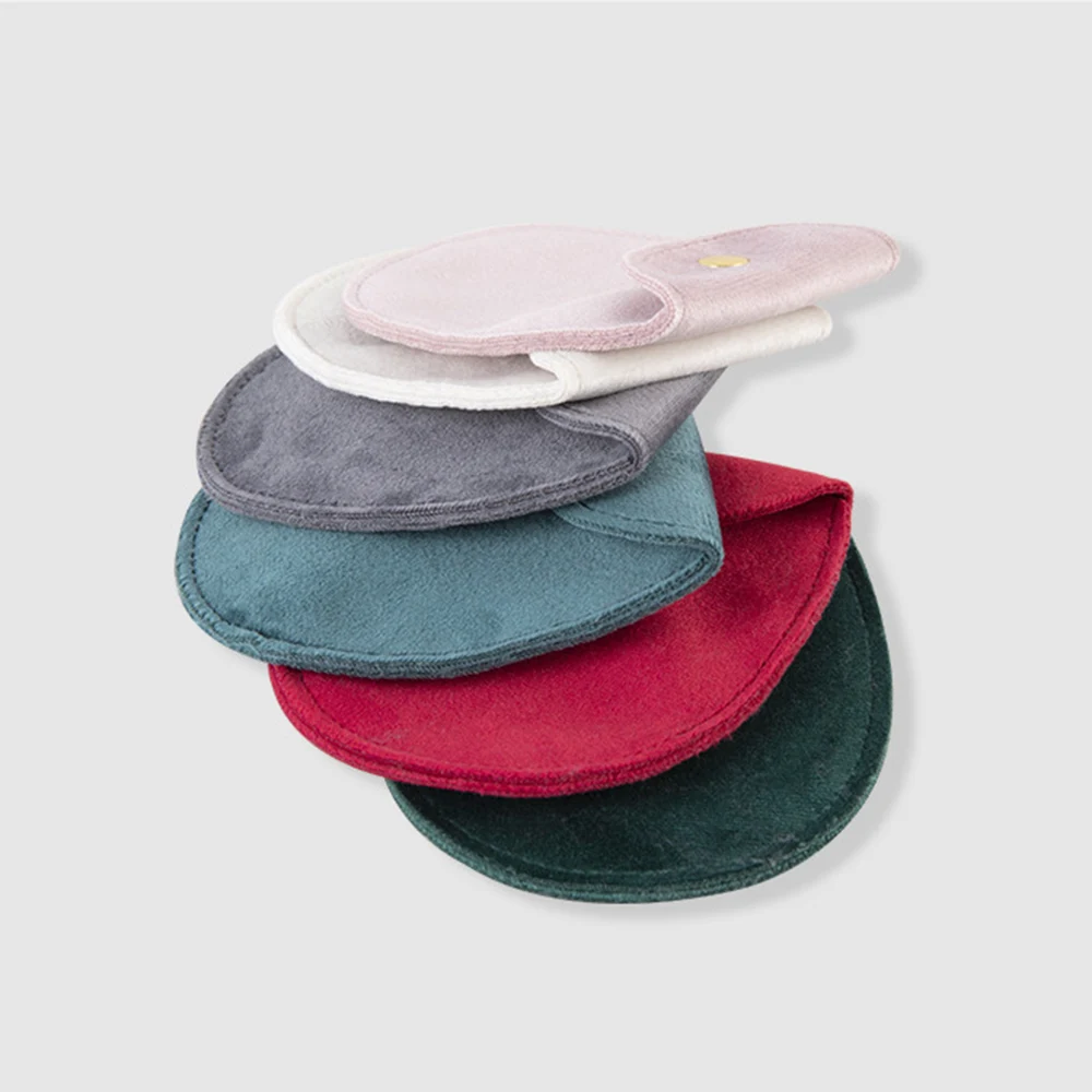 Bag Packaging 1Pc Jewelry Snap Fastener Superior Soft Veet Gift Bracelet Bag Necklace Earrings Ring Storage Pouch ddmysmile Accessories Smile