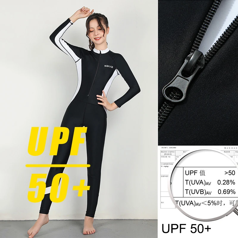 One Quick Dry Piece Swimsuit Long Sleeve Swimwear Boys Girls UPF 50+ Rash Guards Children Beach Surf Water Sport Swim Suit 2022 + smile + +