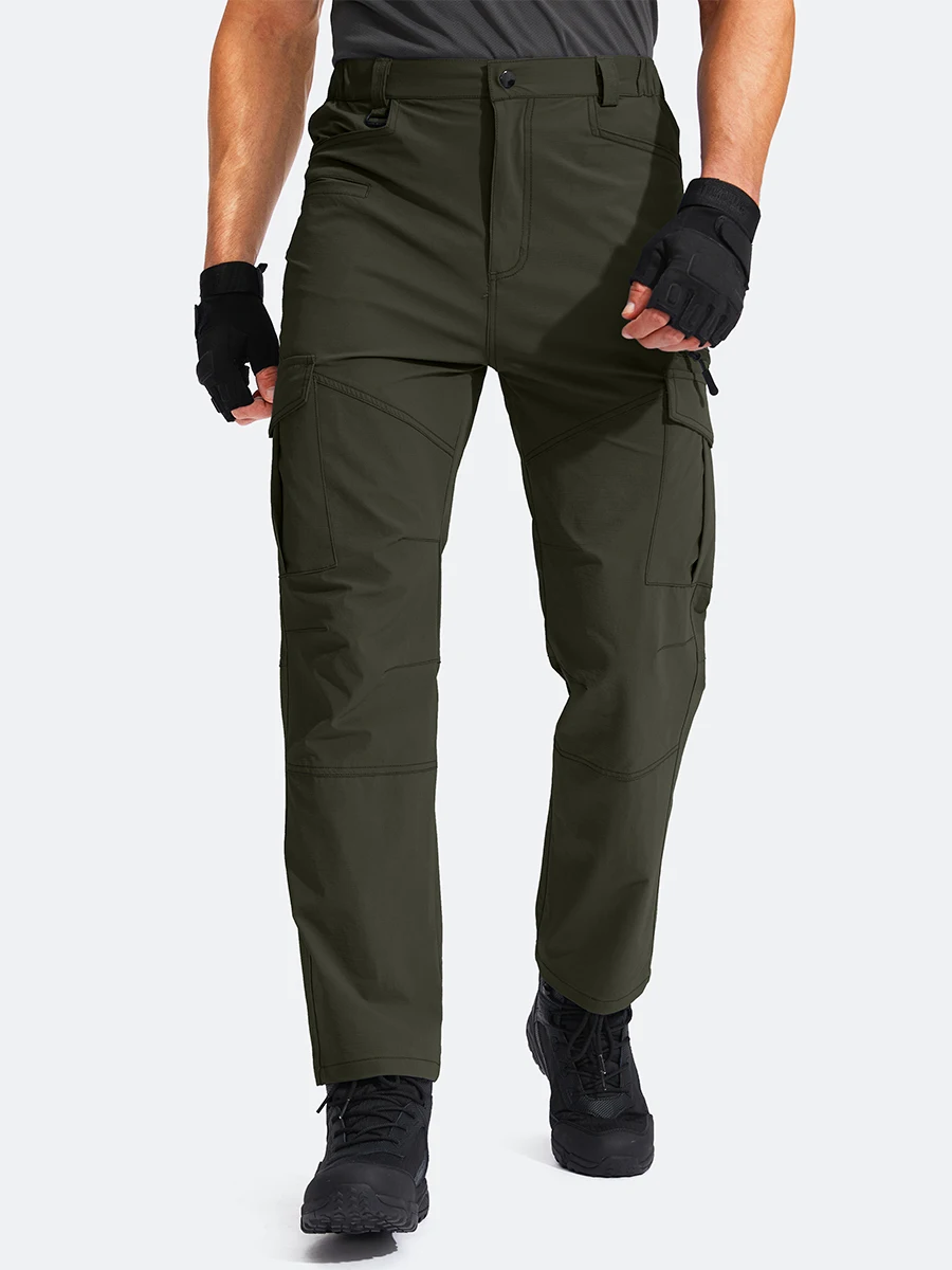 G Gradual Men's Water Resistant Pants Relaxed Fit Tactical Combat Army Cargo Work Pants with Multi Pocket