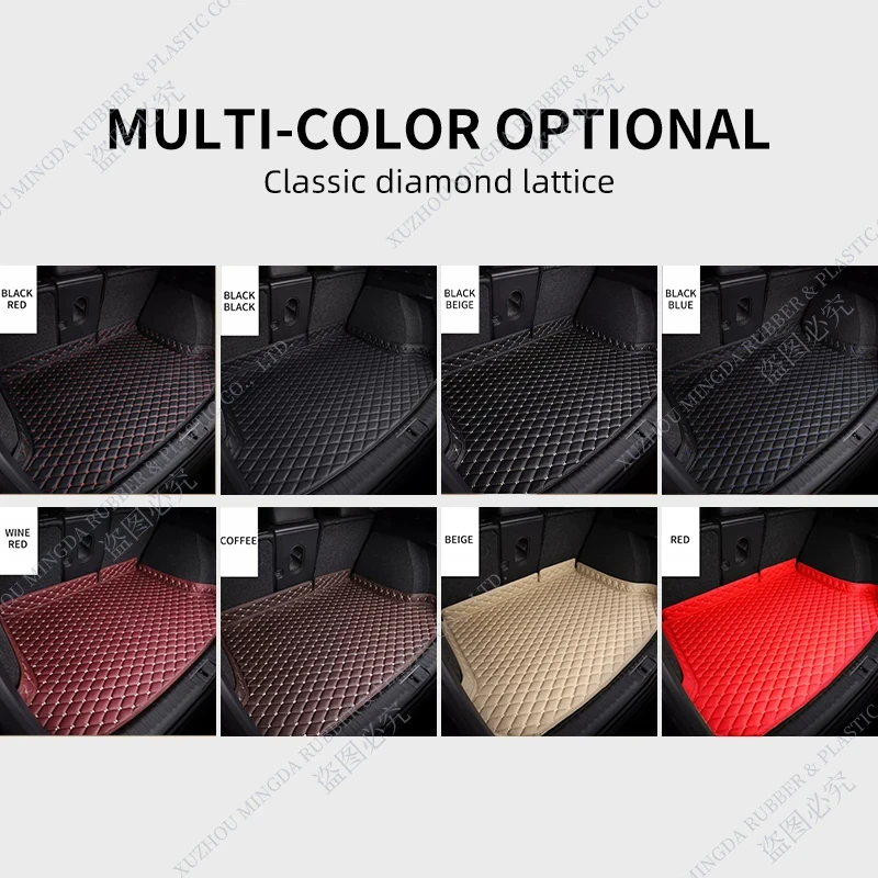 Car Floor Mats For Volkswagen VW TIGUAN 2017 2018 2019 2020 2021 2022 Car Trunk Mat Foot Pads Carpet Cover Interior Accessories