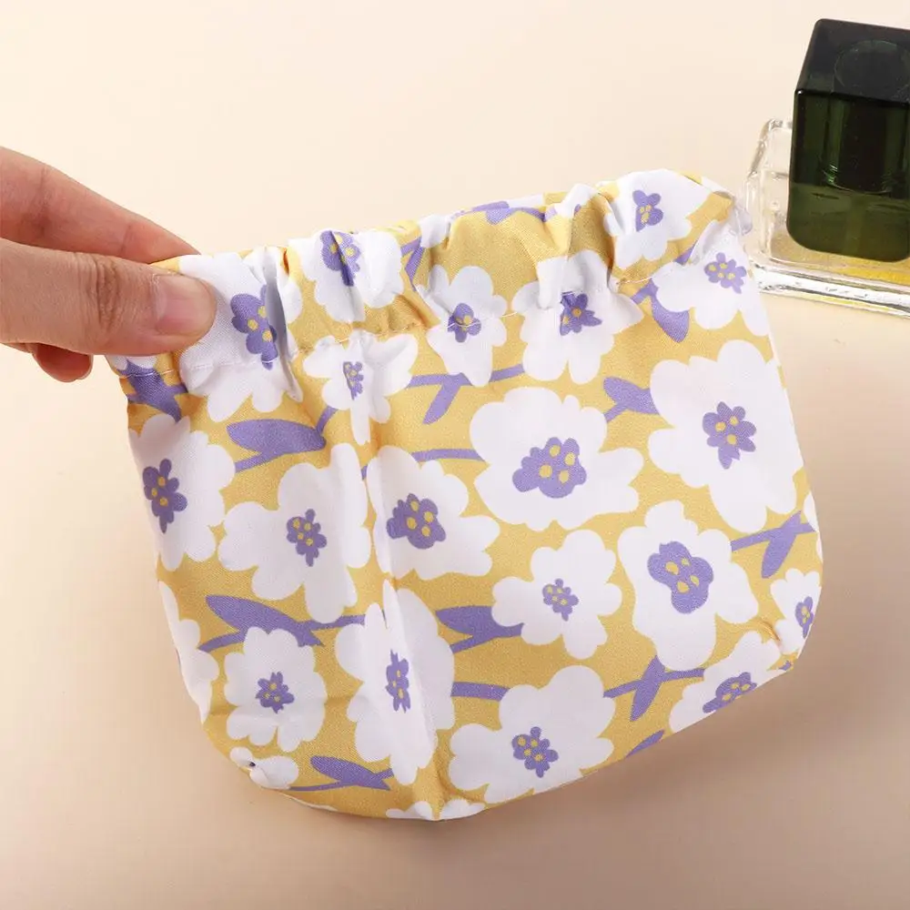 Waterproof Purse Coin Mini Stripe Flower Spring Bag Self-closing Women Change Storage Bag Jewerly Packing Bags smile