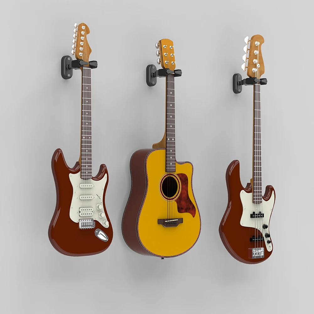 Guitar GUITTO Holder Ggs-08 Wall Mount Hook Guitar ddmysmile Bass Mandolin Ukulele Violin Banjo Stand Wall Mount Stringed Instrument Parts Smile