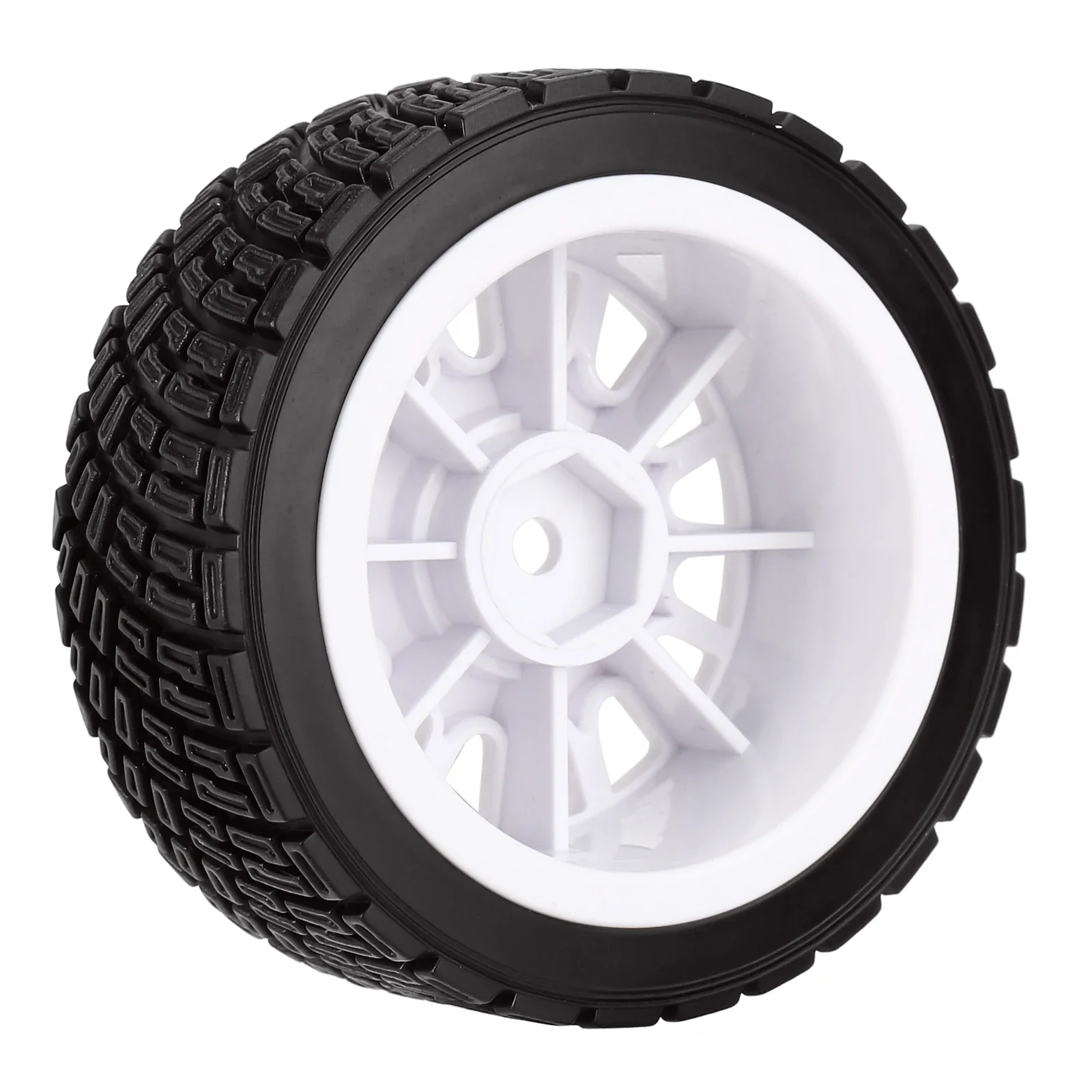 INJORA 4PCS RC Car Wheel Tire Set 66*26mm 68*26mm for 1/10 Rally Truck kyosho HSP HPI RGT LC RACING PTG-2 Tamiya TT02
