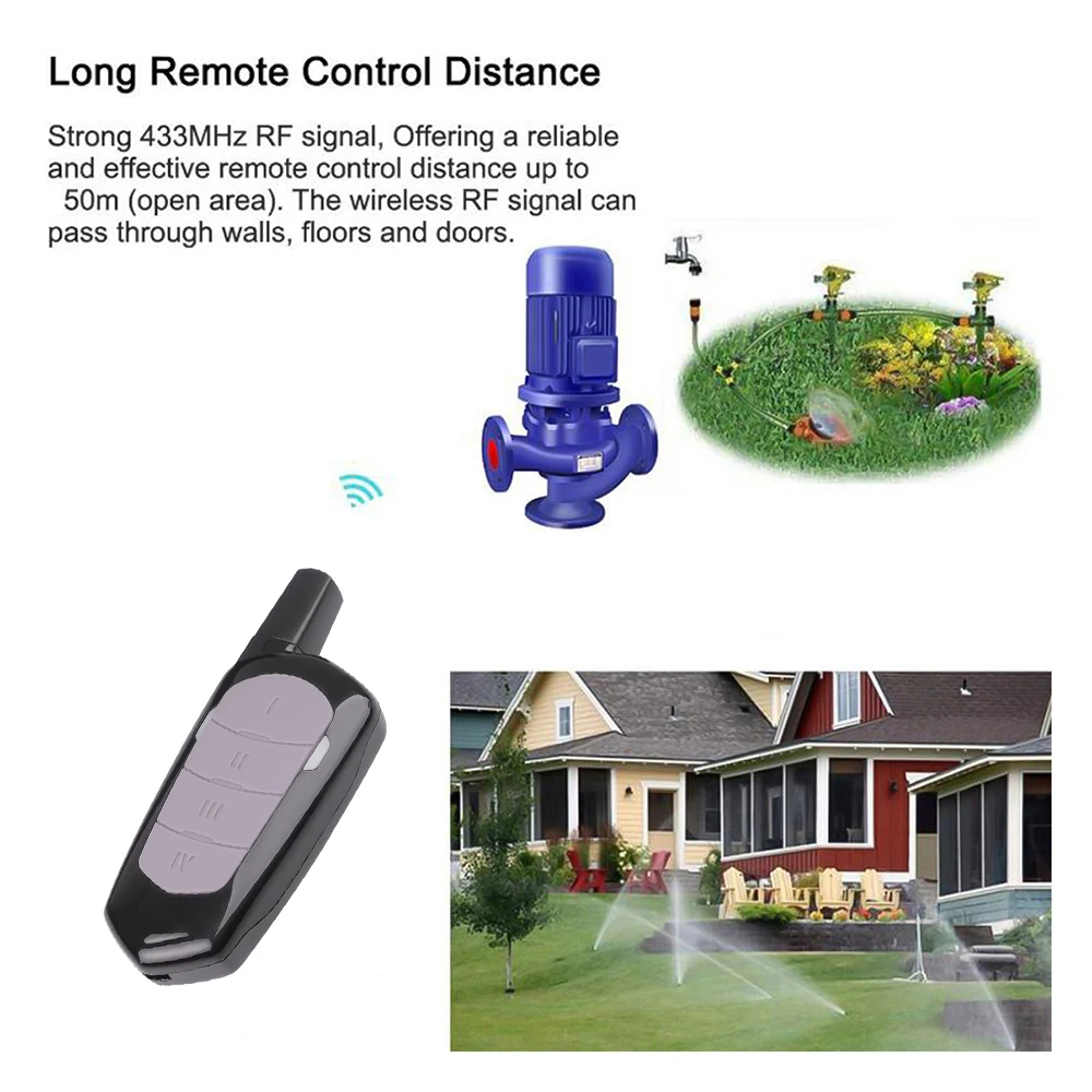 Copy Remote Auto 433MHz Controller Universal 4 Keys Clone Red Light Remotes Duplicator for Gadgets Car Home Garage door smile