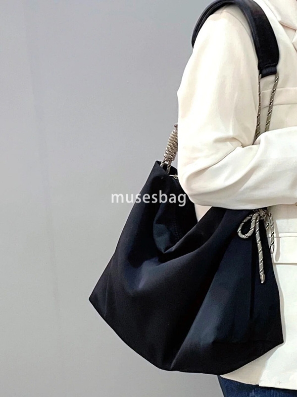 Designer Bag Academy Style Oxford Cloth Large Capacity Casual Knot Adjustable Japanese Tote Bag Single Shoulder Crossbody Bag