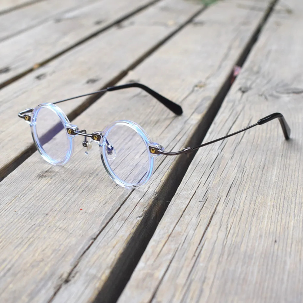 Cubojue Round Male Reading Glasses 36mm Eyeglasses Frame Men Spectacles for Presbyopia Black Tortoise Transparent 150 200 250 240514