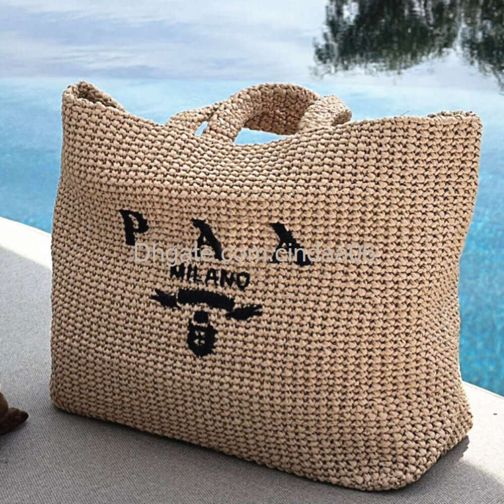 Straw bag Luxury shopping bags handbags designer tote bags weave Raffias top handle beach bag shopper weekender clutch mens fashion Crossbody Shoulder bag
