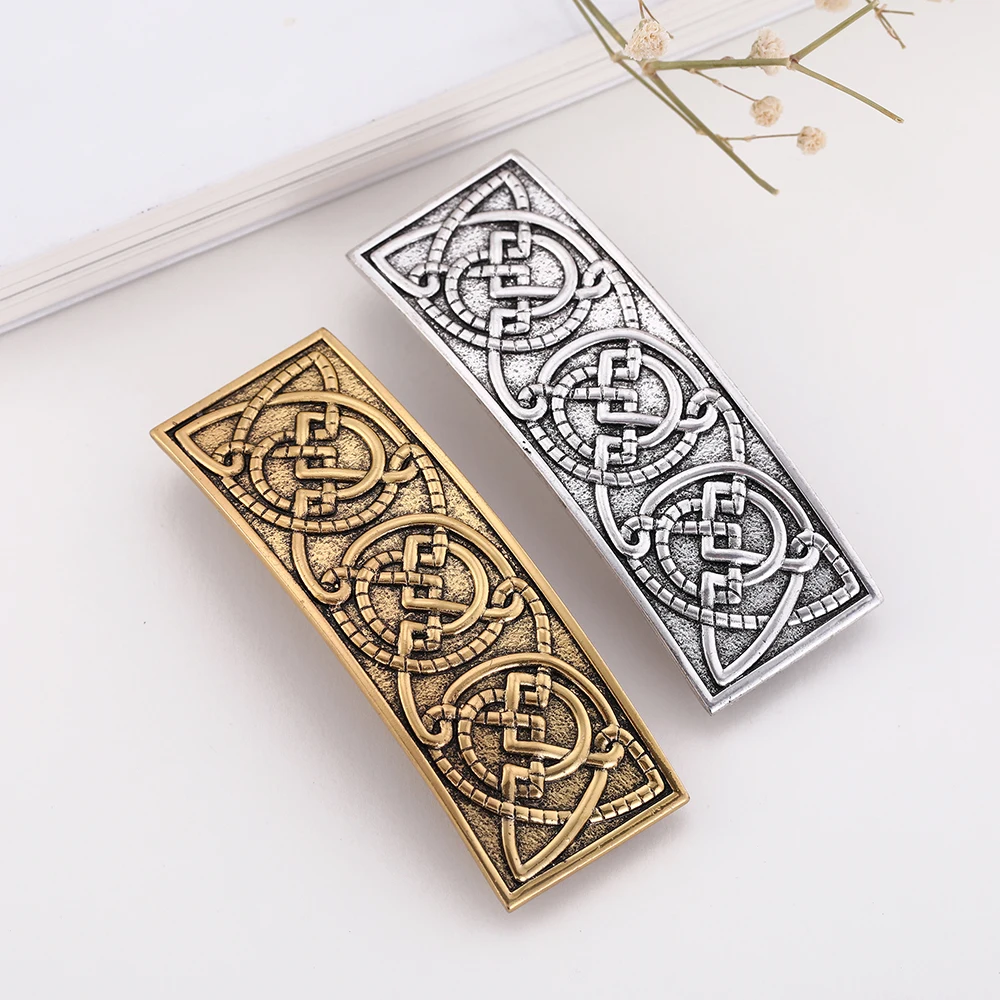 Vintage Celtics Dawapara Hairpin Knot Good Luck Amulet Witch Jewelry Hair Accessories Barrettes for Women Girls smile