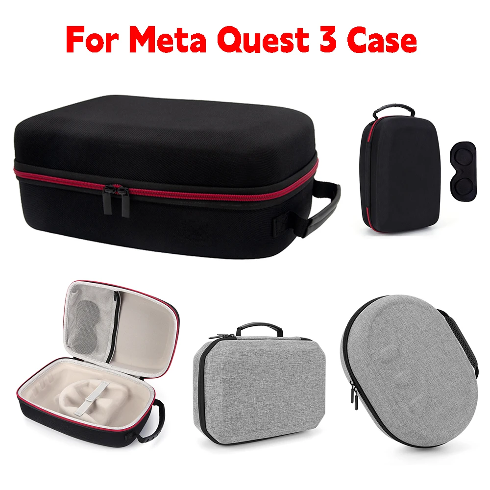 Bag Portable Storage for Quest 3 Case EVA Hard Carrying Case Lens Cover for Meta Quest 3 Headset for Meta Quest 3 VR Accessories smile