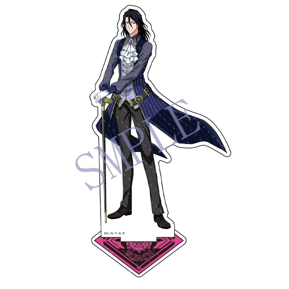 Kuchiki Anime Byakuya BLEACH Ulquiorra cifer Kurosaki Ichigo Figure Standing Doll Acrylic Stand Model Plate Cosplay Toy Gift smile