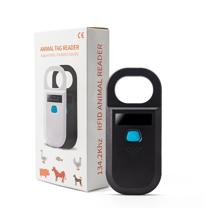 RFID Pet Smart Chip Reader 134.2Khz Animal Tag Glass Tube ISO11784/5 Scanner FDX-A/B Cat Dog Rabbit Handheld USB Programme
