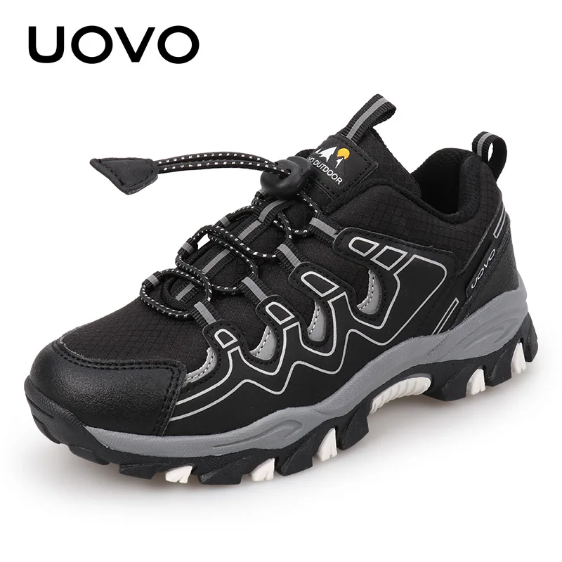 UOVO 2025 2024 New Arrival Boys Sneakers Kids Breathable Children Hiking new Shoes Spring And Autumn Outdoor Footwear Eur #27-39