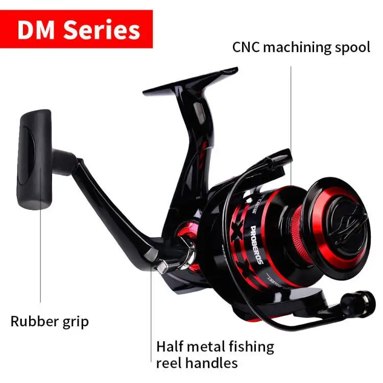 Fishing The New All-Metal Reel Spinning ddmysmile Wheel Long-Range Fishing Reel Fishing Gear Supplies Smile