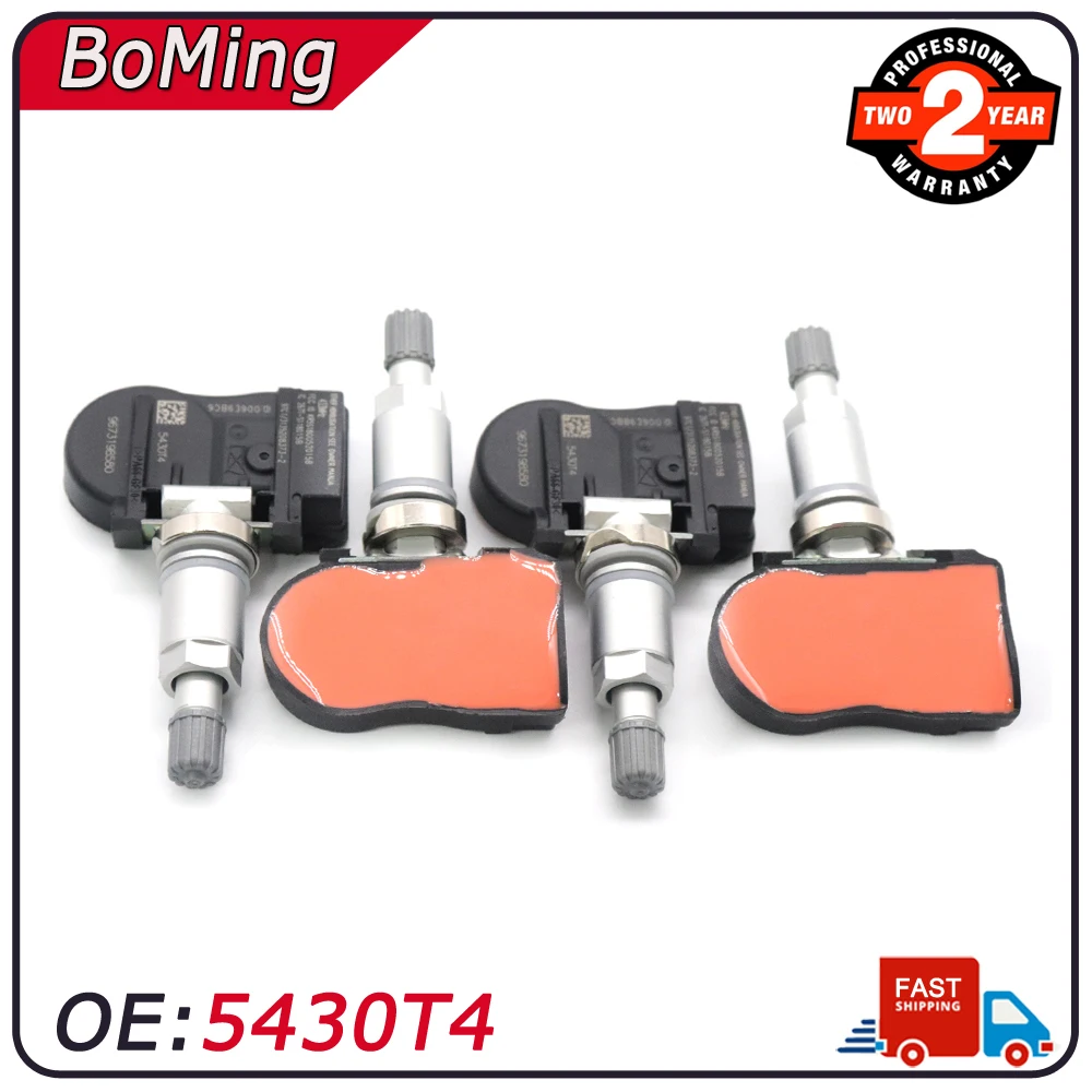 Tire TPMS Car 5430T4 Pressure Monitoring Sensor Fit For Peugeot 207 307 407 508 607 807 1007 For Citroen C4 C5 C6 C8 9673198580 smile