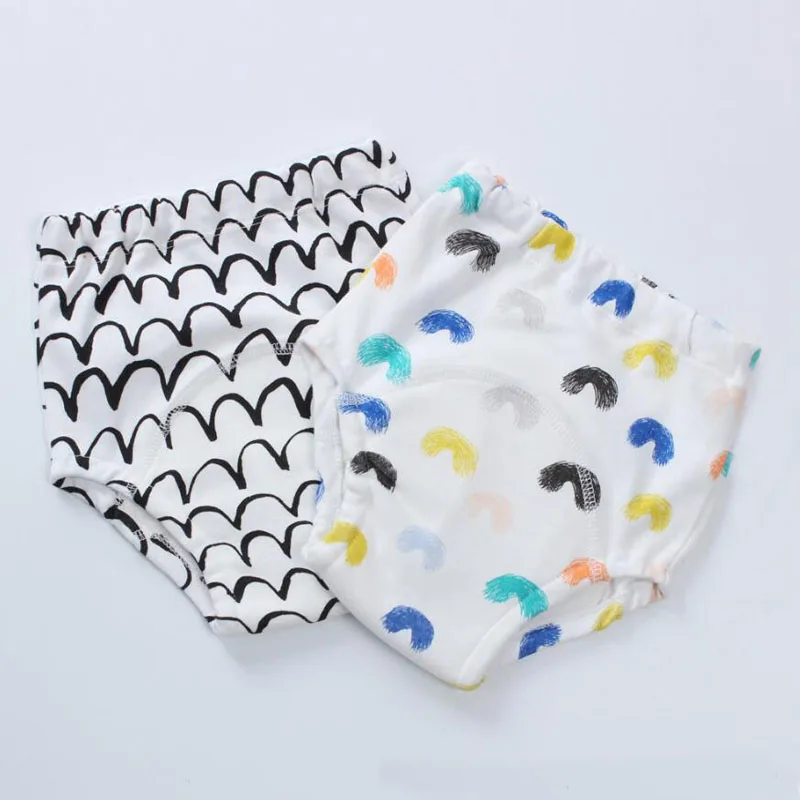 Waterproof Baby Reusable 20pcs Toilet Training Pants Children's Underwear Panties Cloth Diapers Diaper Panties Cloth smile