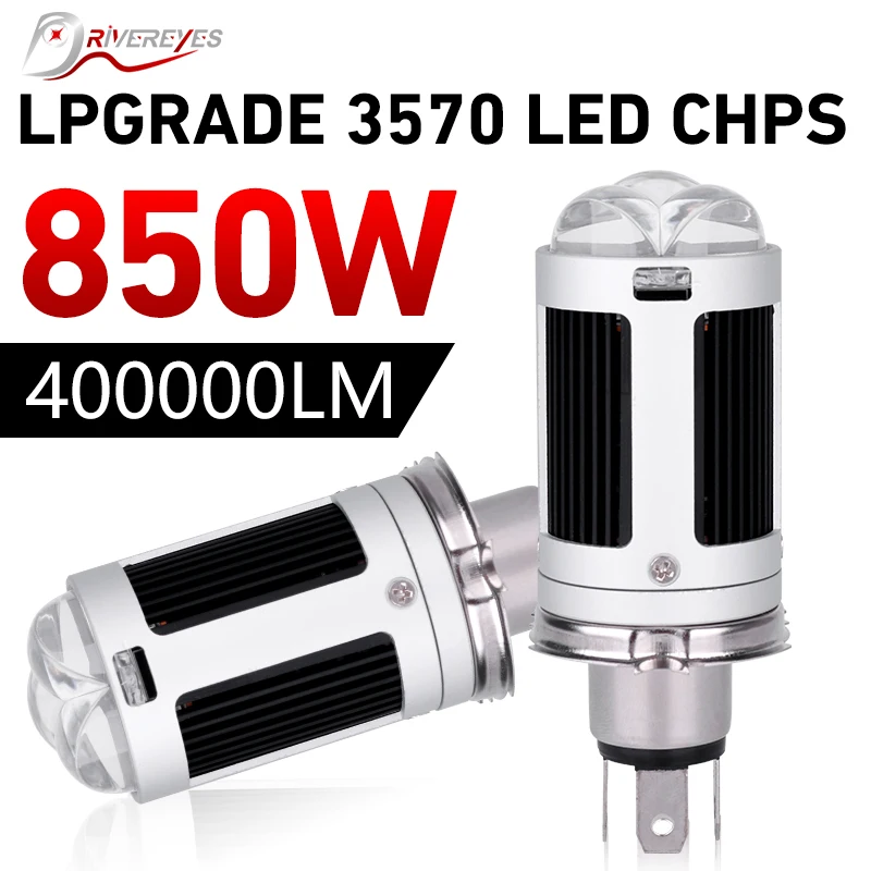 850W H4 Mini Bi LED Projector Lenses Car LED Headlights Lens Fan Cooling Canbus LHD Auto High Low Beam Lamp Bulb Plug and Play