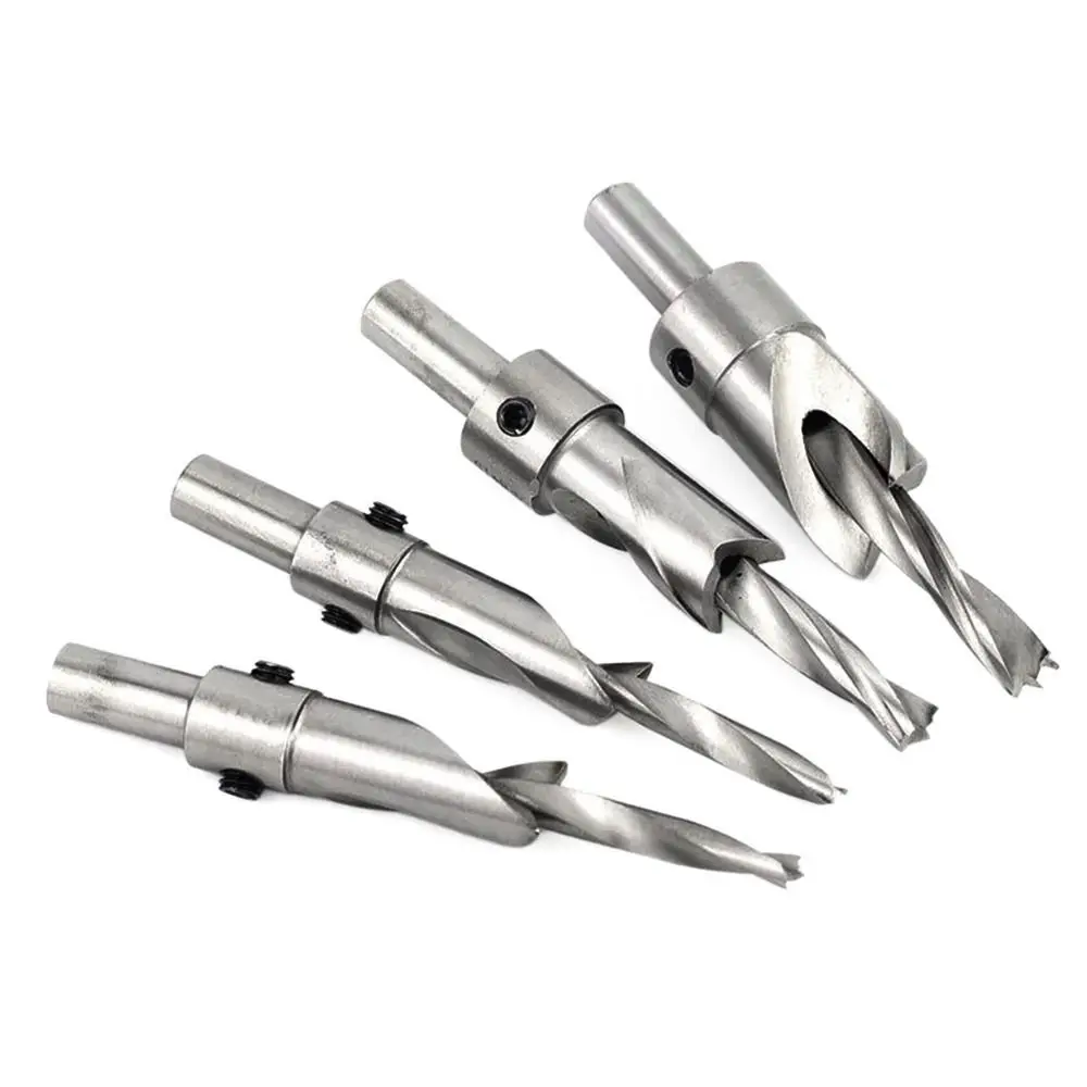 3mm-8mm Senkkopf Salat bohrer Flach boden bohrer Hoch geschwindigkeit stahl Holz bearbeitungs bohrer Lochs ch neider Stanz werkzeuge