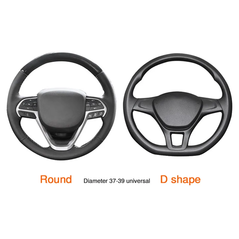Wheel Colorful Bling Steering Faux Leather Without Inner For Universal 37-38cm Round/D-Shaped Steering Wheel smile