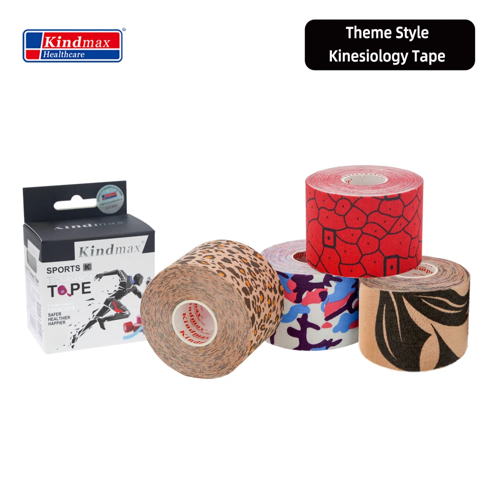 New Camouflage Kinesiology Kindmax Tape,Knee Pads for Sport Fiess,Athletic Recovery Elastic Bandage for Muscle Pain Relief smile