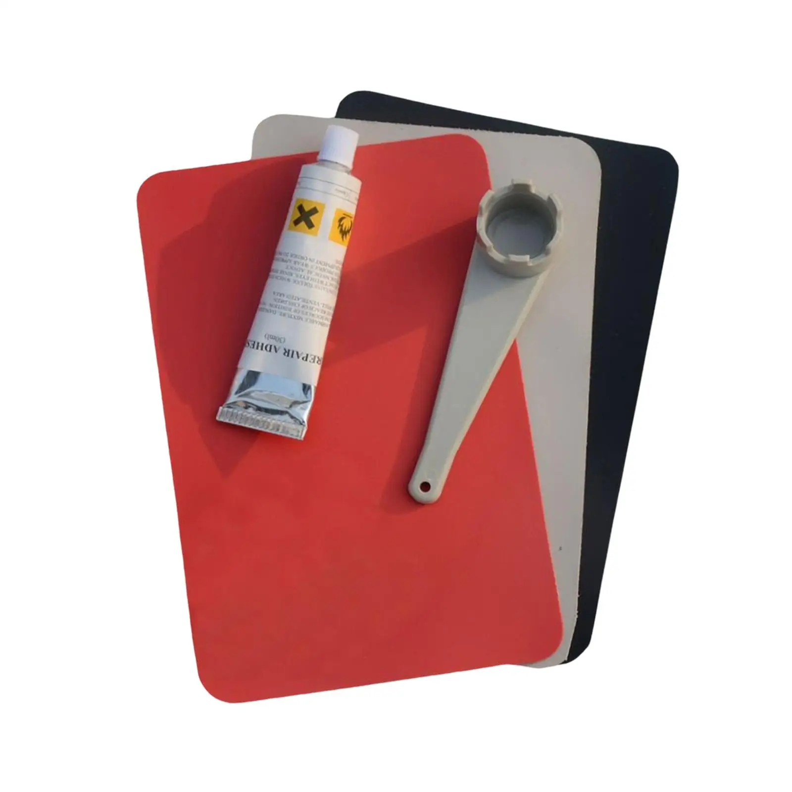 Repair Kayak ddmysmile Kayak Patches Air Vae Wrench Iatable Boat Repair Patches Kit Portable PVC Patch For Water Toys Replacement Smile