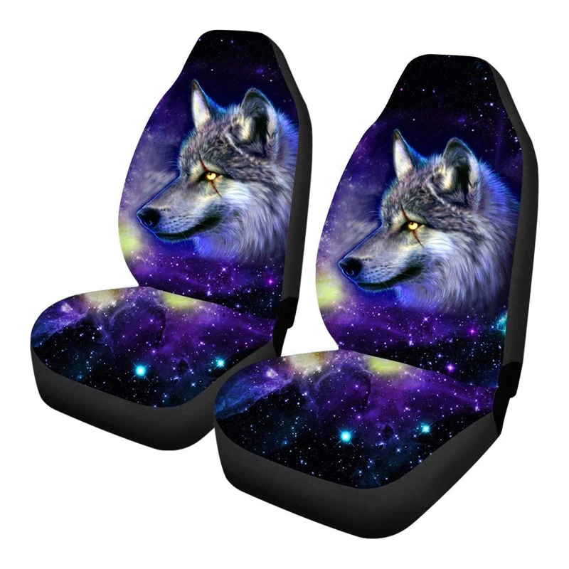 Car for SEAT Cover Universal Animal Wolf Printing Protectors Gifts For Men Boys