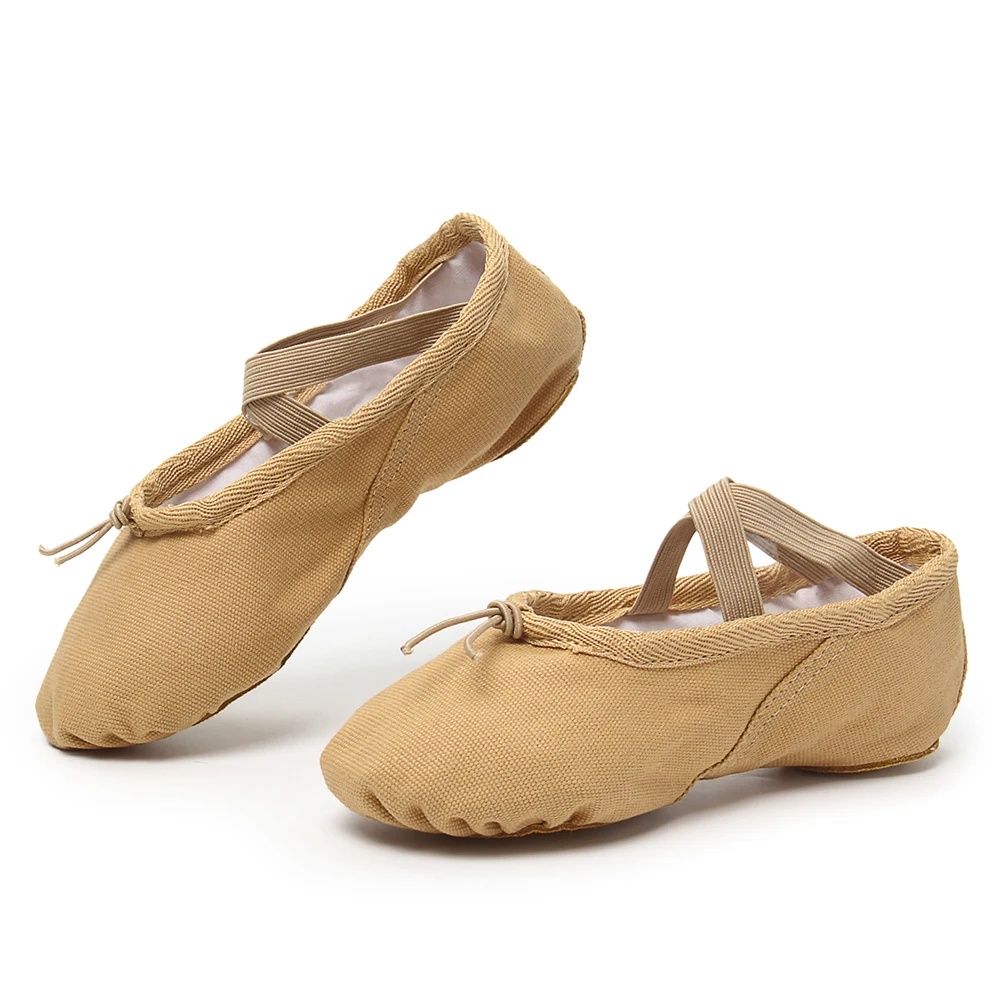 Girls Ballet Shoes For Woman Kids Ballet Slippers Women Ballet Flats Children Practise Dance Shoe Soft Sole Canvas Training Shoe