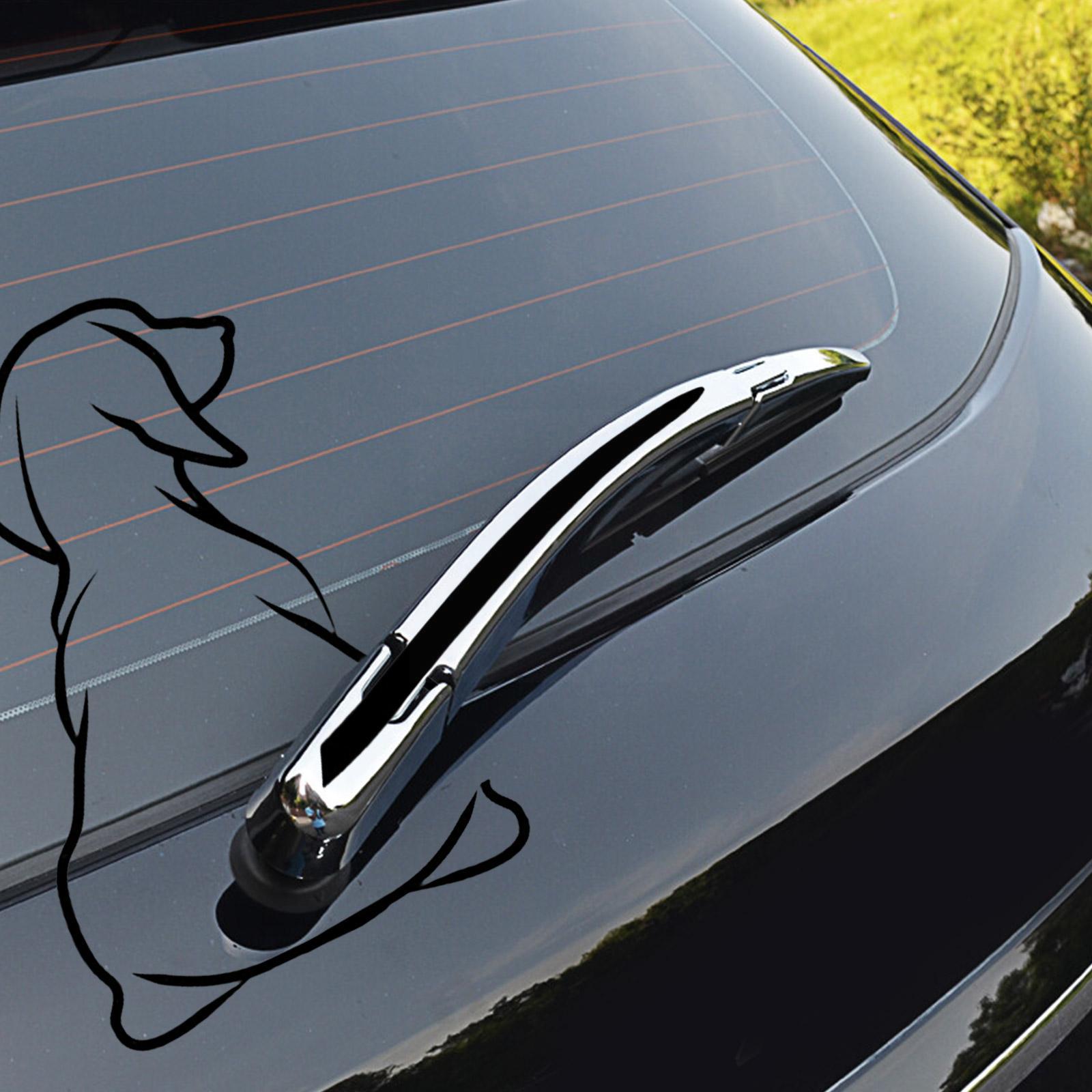 Dog Moving Tail Funny ddmysmile Car Sticker Window Wiper Decals Dog Sticker Car Rear Sticker Wiper Tail Decals Windshield Interesting Smile