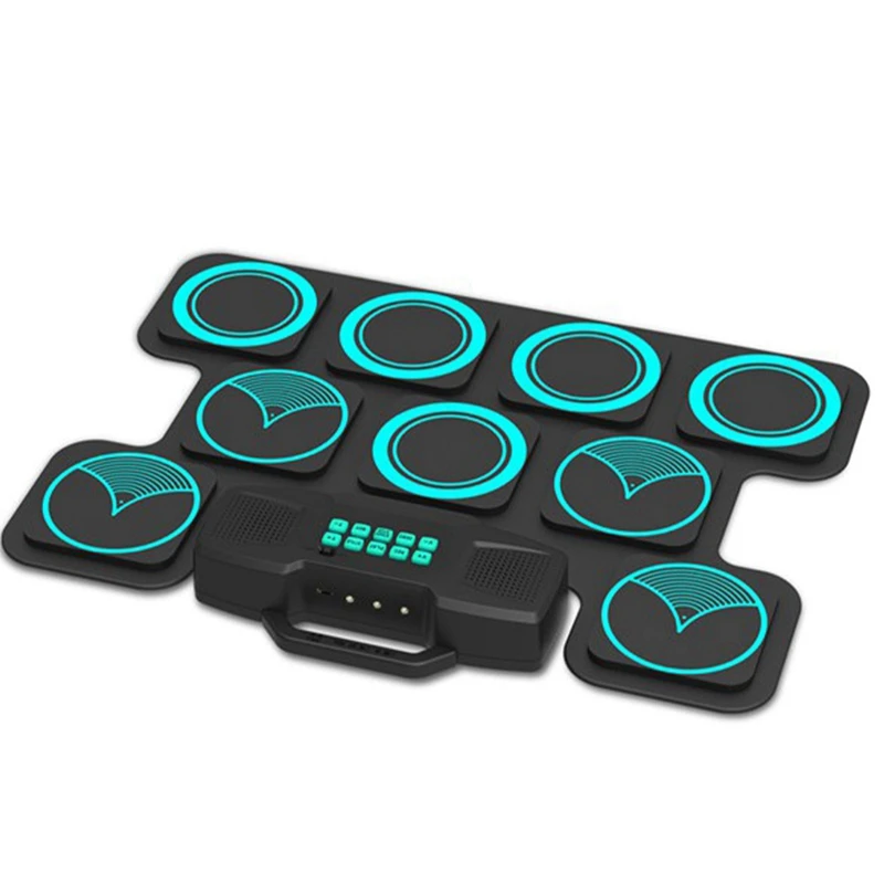 MIDI Sets Electronic Drum Drum Pad ddmysmile Parts 9 Drum Pads Beginner Practice For Playing Games Smile