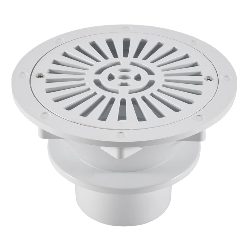 Pool Main Drain Swimming Cover, ABS Swimming Pool Main Drain Floor Drain 2in Water Inlet Draining,Pool Equipment Parts smile Cover, Draining,