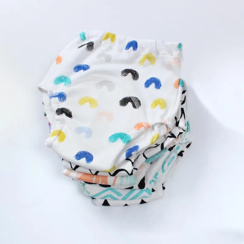 Waterproof Baby Reusable 20pcs Toilet Training Pants Children's Underwear Panties Cloth Diapers Diaper Panties Cloth smile