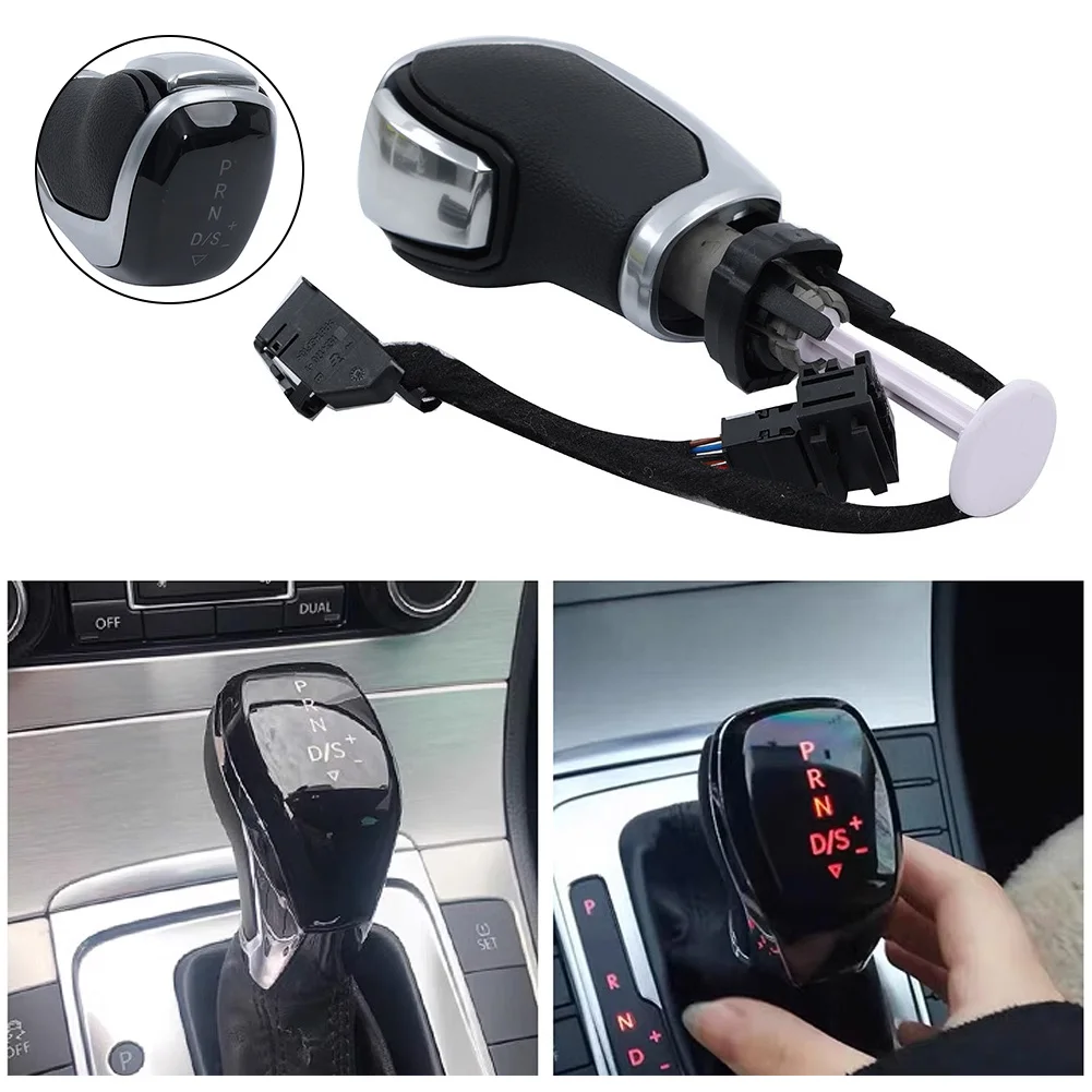 2025 Electronic LED light Gear Shift Knob Lever Shifter HeadBall For VW golf 6 7 passat B7 B8 tiguan 2 new Touran CC Sokda Scirocco