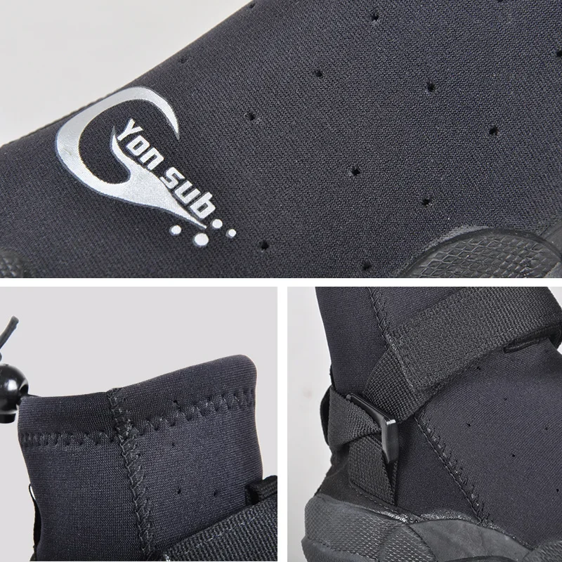 Man Rubber Woman 3MM Diving Boots Outdoor Water Ski Surf Wading Shoes Anti-slip Quick-drying Aqua Shoes Water Shoes smile