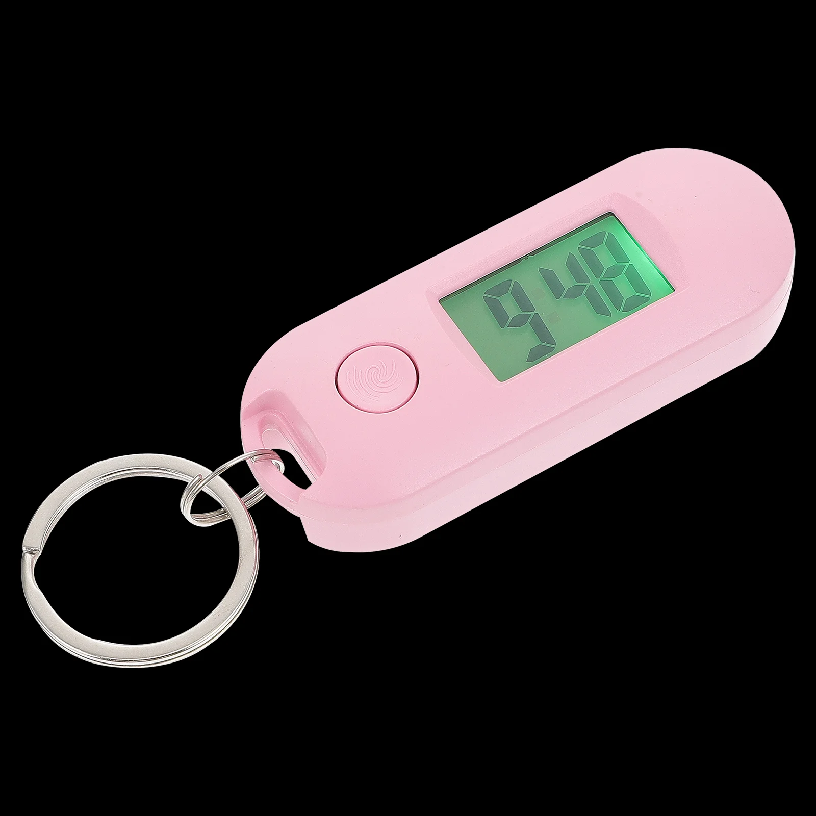 Digital Watch Keychain Pocket ddmysmile Key Clip Hanging Ring Small Electronic Chain Kids Nurse Watches Keyring Backpack Portable Clock Smile
