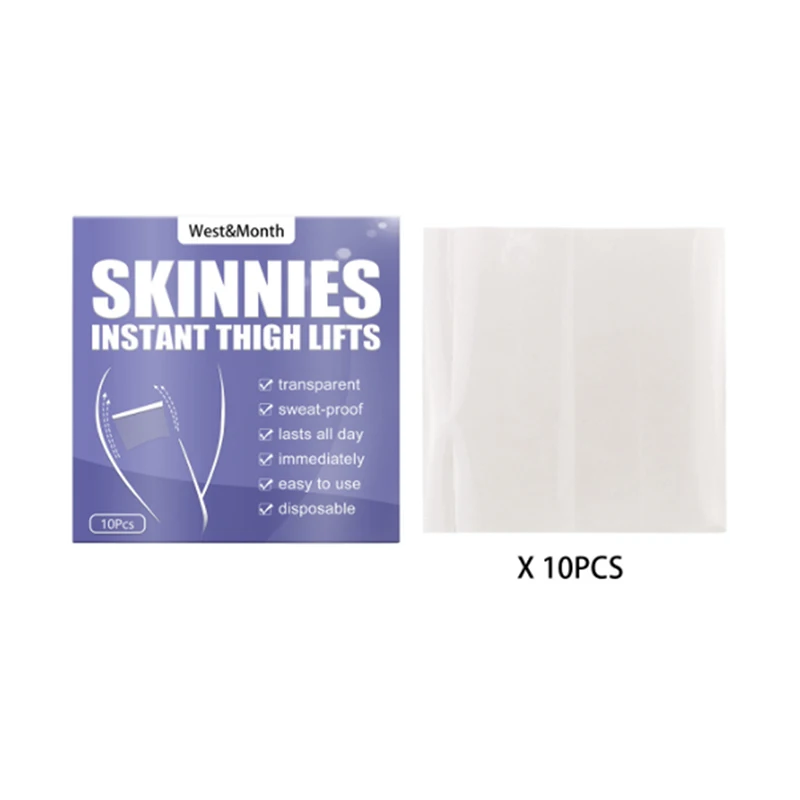 10Pcs Invisible Thin Leg Stickers Fast Lifting Thigh Line Wrinkle Flabby Sagging Skin Tightening Tape Instantly Firming Skin smile