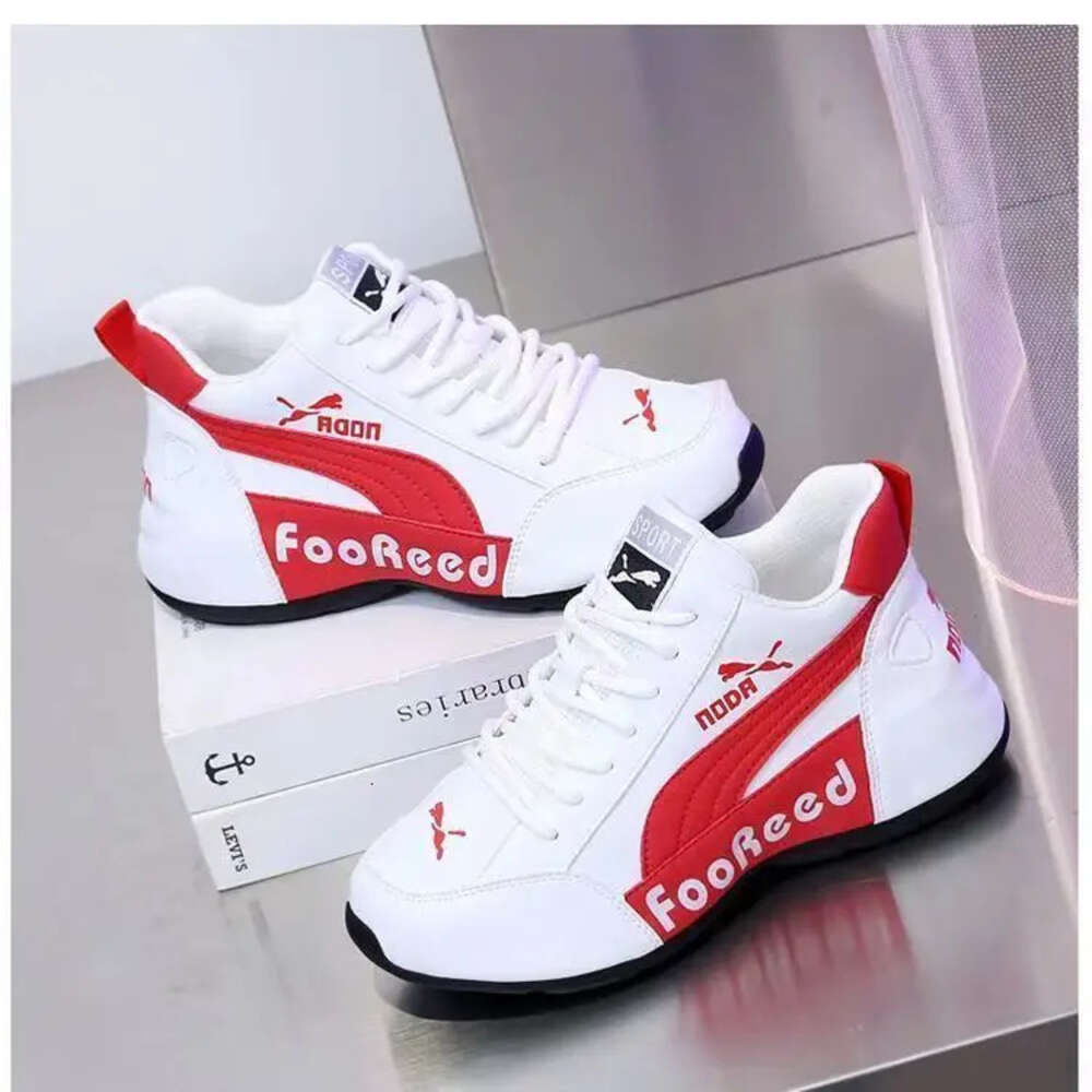 Ddmysports Men S Women New Couple Leather Sneakers Autumn And Winter Thickened All Match Lightweight Casual Shoes Trendy OUTDOOR