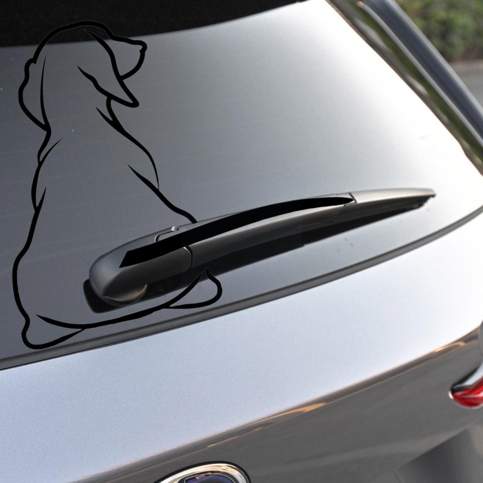 Dog Moving Tail Funny ddmysmile Car Sticker Window Wiper Decals Dog Sticker Car Rear Sticker Wiper Tail Decals Windshield Interesting Smile