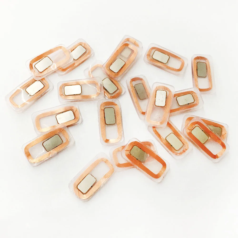 10pcs/Lot 125KHz ID T5577 13.56MHz ISO14443A UID CUID M1 NFC213 Ti writable chip and antenna COB coil 20*10mm