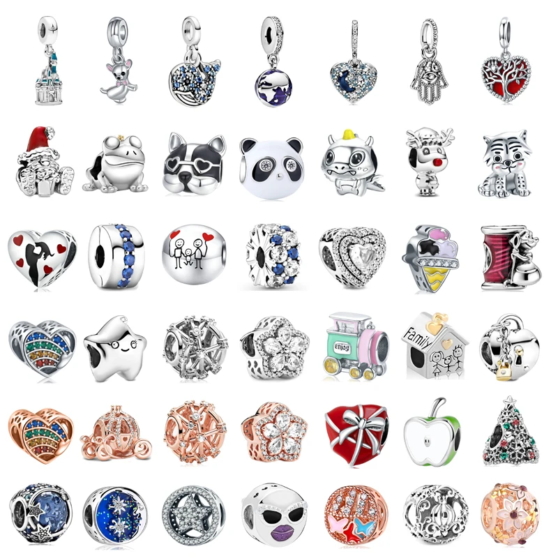 Fashionable Charm Original New Life Tree Frog Dinosaur Star Beads Suitable for the original Lady Bracelet Jewelry Gift smile