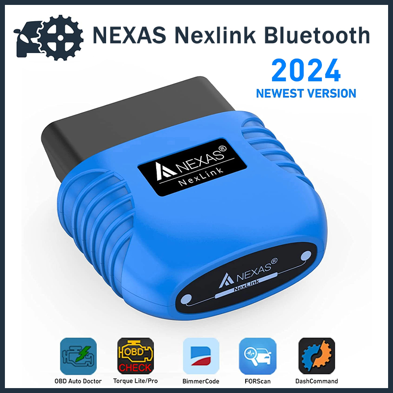 NEXAS Bluetooth OBD2 Scanner EOBD Motorcycle Car Diagnostic Tools Nexlink OBD 2 Scan Tool Code Reader for iOS Android Windows