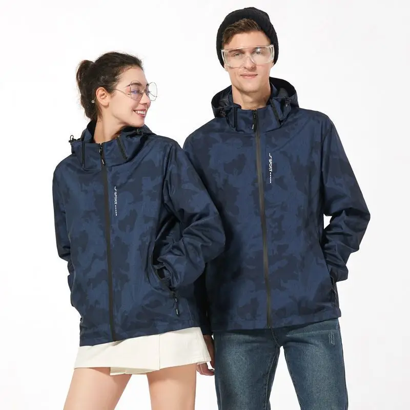 Hiking Sports Jacket Outdoor Waterproof Jackets Men Women Single-layer Windbreaker Travel Mountaineering Clothes