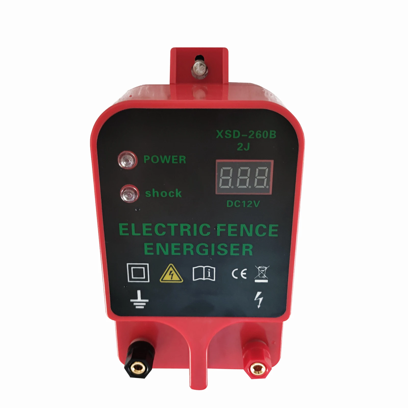 10KM Electric Fence Livestock High Voltage Pulse Controller Electric Fence Energizer LCD Voltage Display High-decibel Alarm