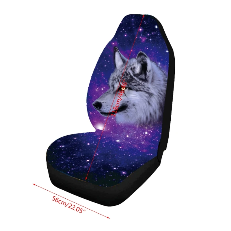 Car for SEAT Cover Universal Animal Wolf Printing Protectors Gifts For Men Boys