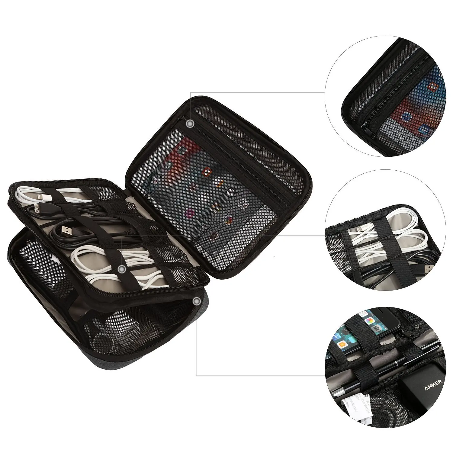 Phone Bag Sleeve Tablet Shockproof Protective Pouch Case Cover for iPad Mini Soft Digital Storage Bag Carring Sleeve Briefcase smile